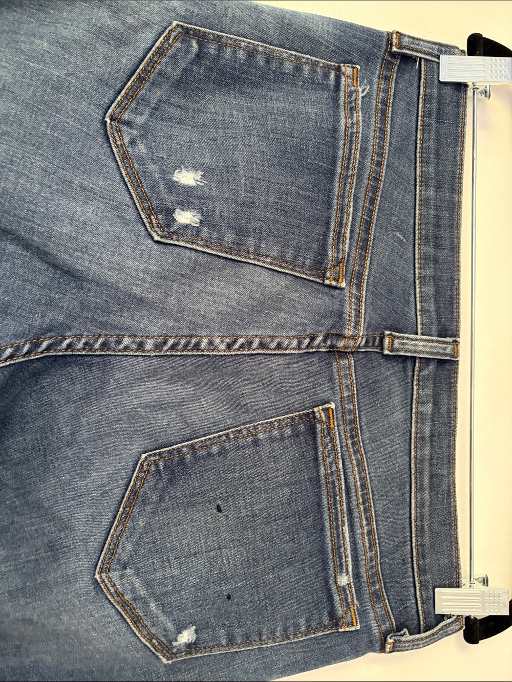 NWOT J. Crew Dark Indigo Distressed Skinny Jeans Size 29 - Picture 4 of 5